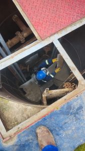 Servicios Públicos llevó a cabo el armado de guías en la estación de bombeo cloacal de Piedra Buena