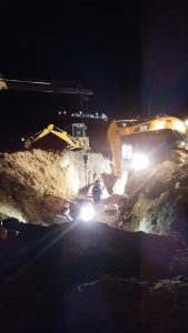 Trabajadores de SPSE finalizaron con éxito las reparaciones del acueducto en El Calafate
