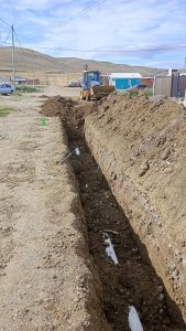 Servicios Públicos avanza en la ampliación de la red de cloacas en Piedra Buena