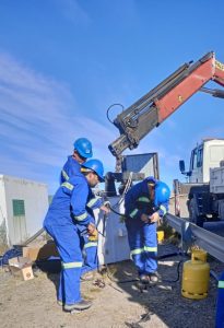 Personal operativo de SPSE realizó maniobras en Puerto Deseado