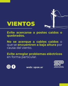 Atención comunidad: Servicios Públicos brinda recomendaciones a seguir por fuertes vientos
