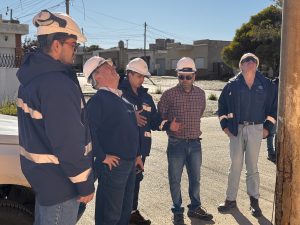 Recorrido en Caleta Olivia para proyectar mejoras en el servicio energético