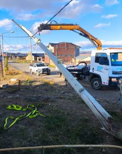Servicios Públicos realizó tareas de mantenimiento en Río Turbio