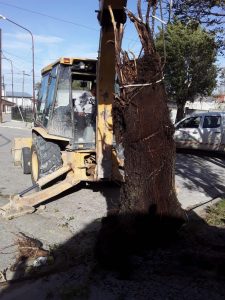 Servicios Públicos realizó intervenciones en distintos puntos de El Chaltén y Puerto Deseado