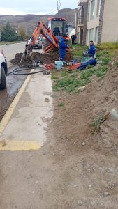 Servicios Públicos realizó intervenciones en distintos puntos de El Chaltén y Puerto Deseado
