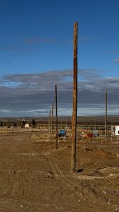 Avanza la extensión de la red eléctrica en el barrio José Obrero de Cte. L. Piedra Buena