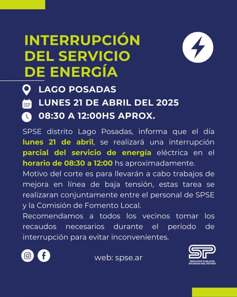 Comunicado de Servicios Públicos