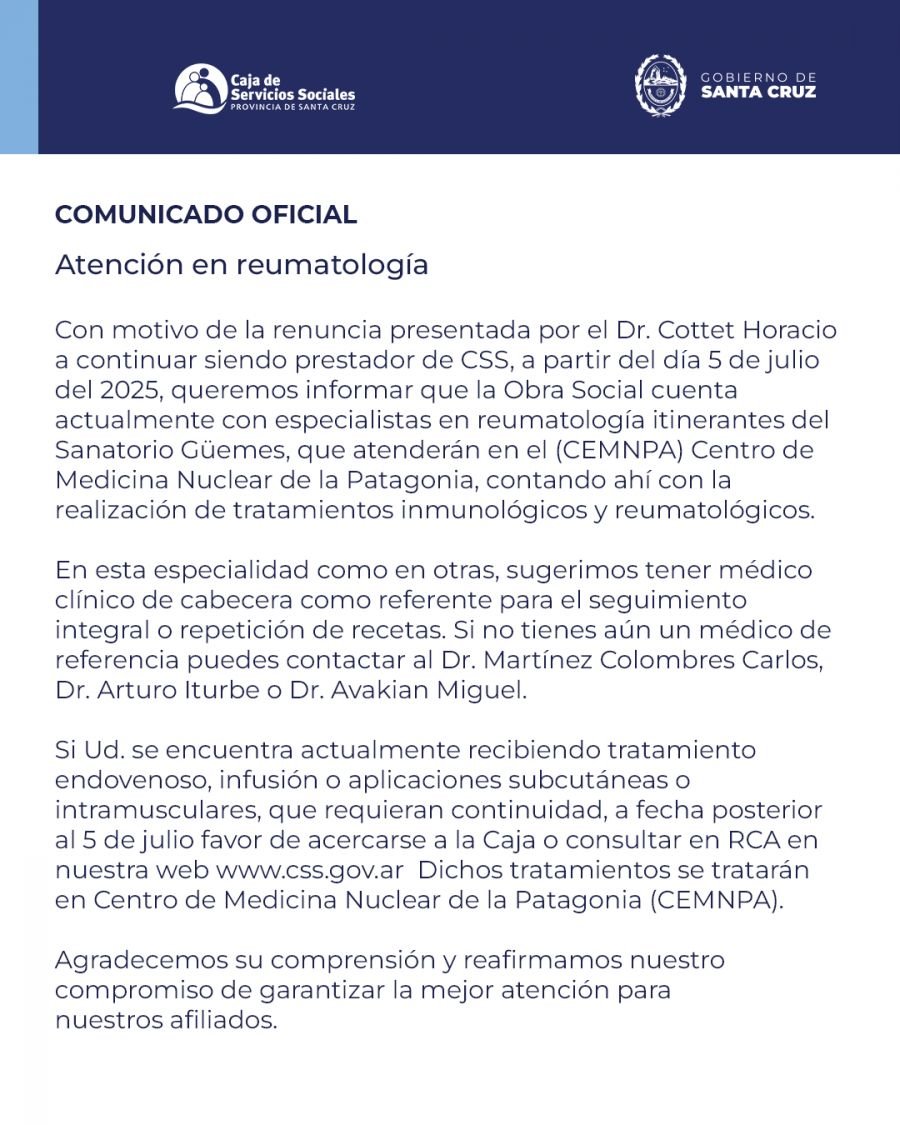 Comunicado Oficial