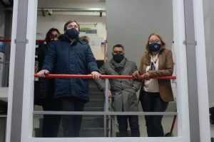 Alicia participó de la presentación del primer auto eléctrico en Santa Cruz