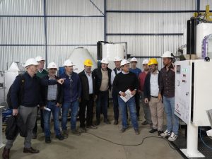 Vidal visitó Rafaela donde se construye la primera planta de alimento balanceado para Santa Cruz