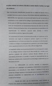 El Gobierno provincial denunció a Movistar y a los cuatro trabajadores por incumplir normativa vigente