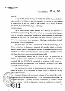 Alicia firmó el Decreto 811/20 que rige a partir del día de la fecha en todo el territorio provincial