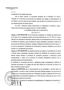 Alicia firmó el Decreto 811/20 que rige a partir del día de la fecha en todo el territorio provincial