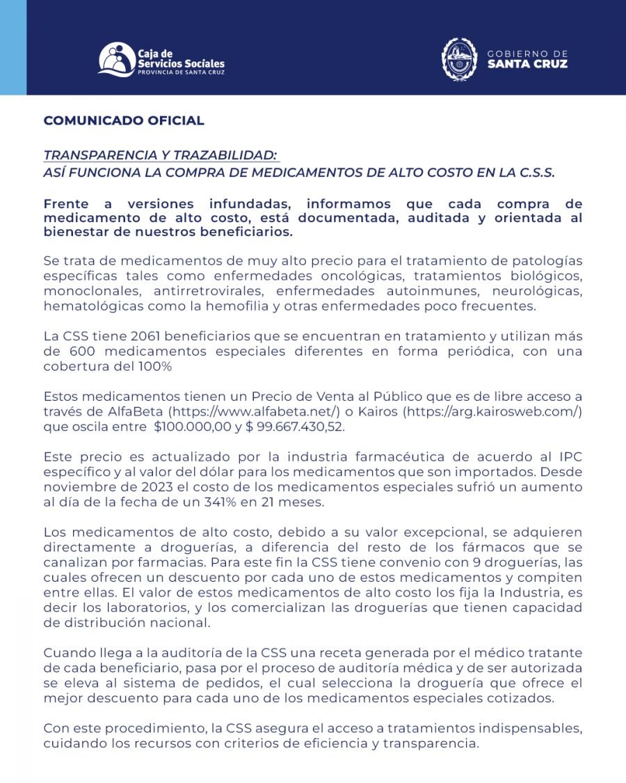Transparencia y trazabilidad: así funciona la compra de medicamentos de alto costo en la CSS