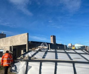 Temporal de viento en Santa Cruz: fuertes ráfagas provocaron daños y complicaron la circulación