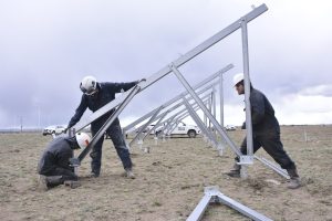 Avanza la construcción del primer parque solar de Santa Cruz en Río Gallegos