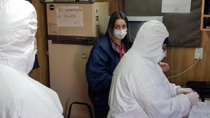 Salud instaló un puesto de control en el ingreso a Ramón Santos