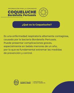 Comunicado a la Comunidad: Alerta Epidemiológica por Coqueluche en Santa Cruz