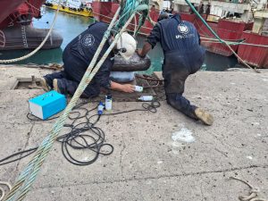 Concluyeron los trabajos de mantenimiento en el puerto de Puerto Deseado