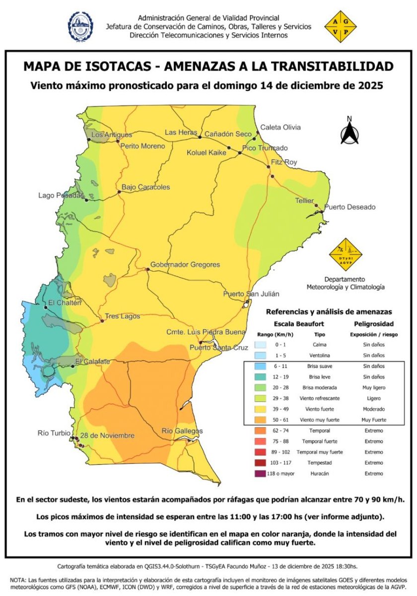 Domingo 14: ¿Cómo estará el clima en Santa Cruz?