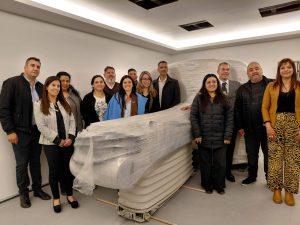Autoridades Provinciales visitaron la nueva área de tomografía del Hospital de Río Turbio