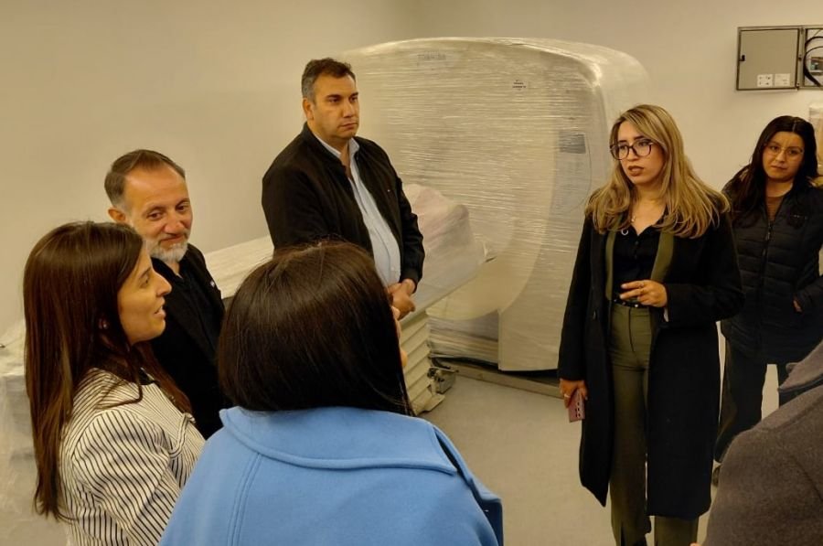 Hospital de Río Turbio: la obra de la sala de tomografía presenta un 80 por ciento de avance