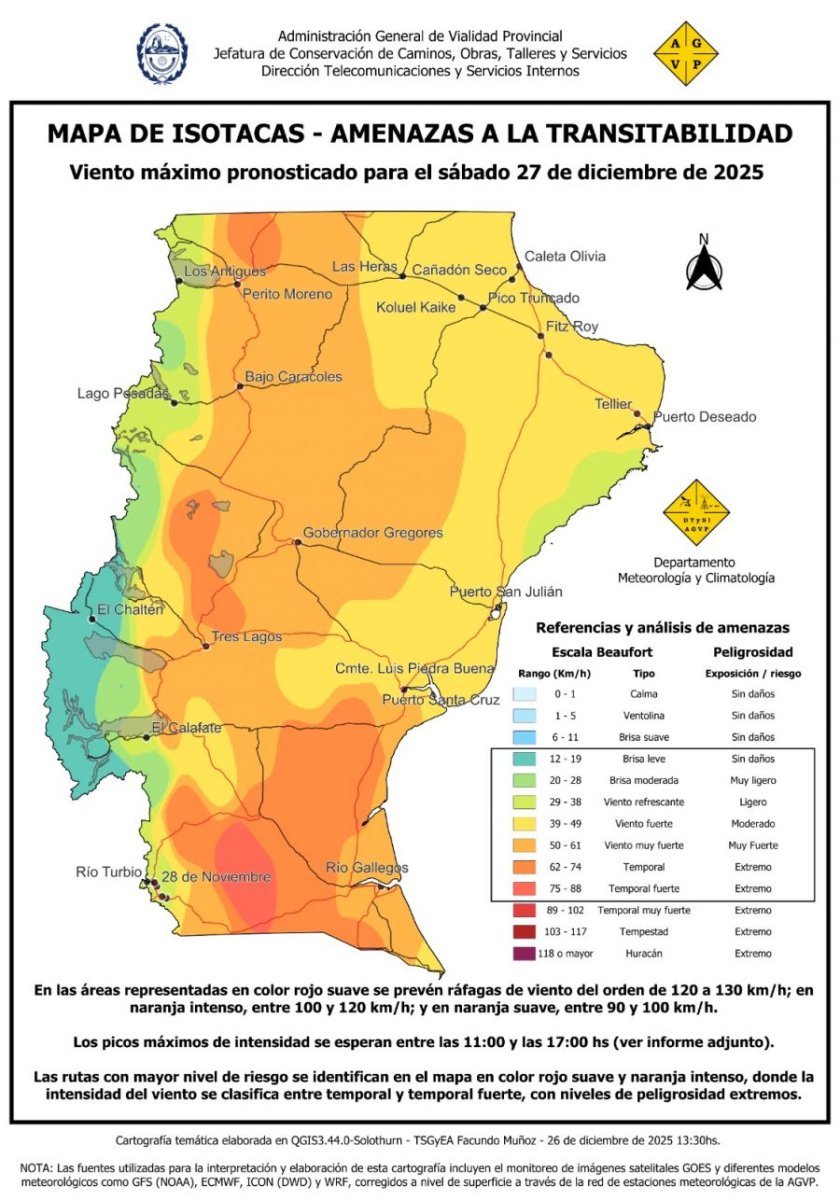 Sábado 27: ¿Cómo estará el clima en Santa Cruz?