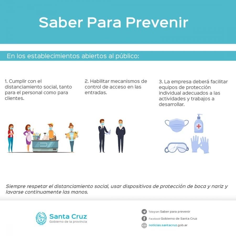 Recomendaciones en espacios de trabajo y establecimientos abiertos al público