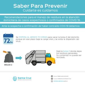 Recomendaciones para el manejo de residuos en la atención domiciliaria de casos sospechosos o positivos de COVID – 19