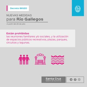 Recordamos las nuevas medidas para Río Gallegos