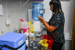 Realizaron jornada de vacunación antigripal en la Residencia Zumalacarregui