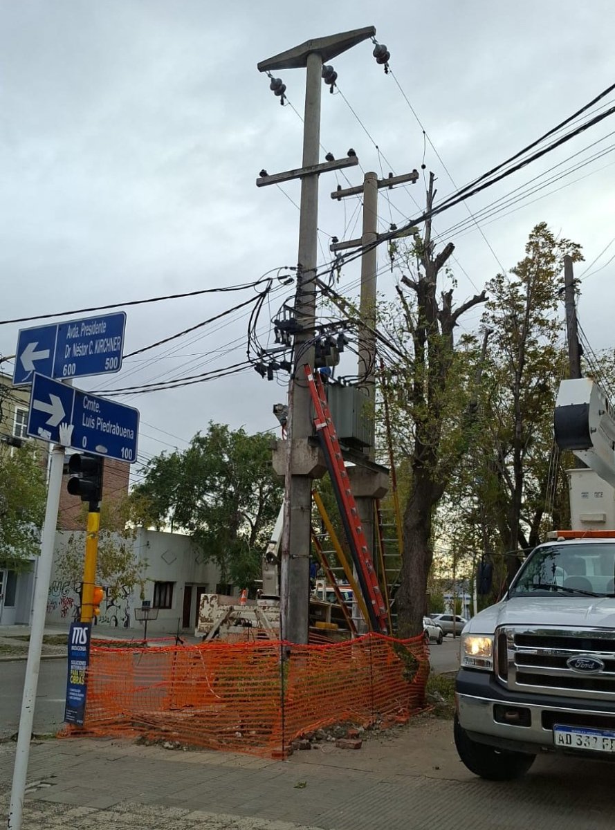 Servicios Públicos solucionó rápidamente inconvenientes en la red eléctrica de Río Gallegos