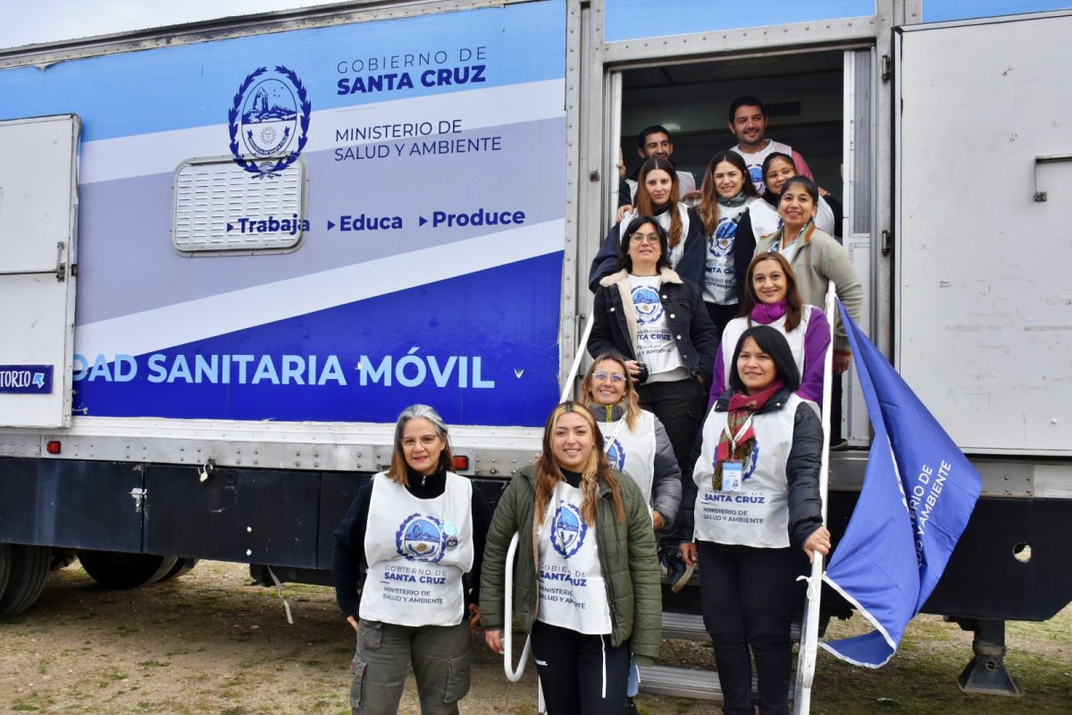 Salud participó en el operativo del Barrio San Benito de Río Gallegos