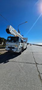 Provincia optimizó servicios en Caleta Olivia con obras de iluminación y saneamiento estratégico