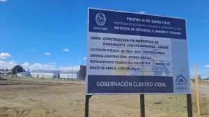 El Gobierno de Santa Cruz apuesta al deporte y la inclusión: la obra del polideportivo de Piedra Buena sigue adelante