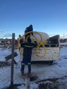 #PlanPatria: Servicios Públicos entregó 44.500 litros de agua en Río Gallegos