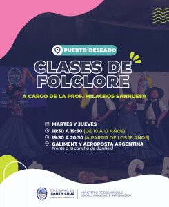 Puerto Deseado: Propuestas culturales abiertas a la comunidad