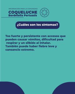 Alerta epidemiológica por Coqueluche en Santa Cruz