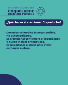 Alerta epidemiológica por Coqueluche en Santa Cruz
