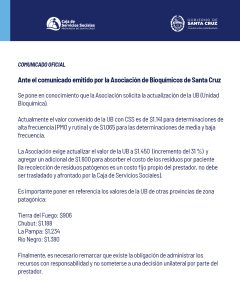 La Caja de Servicios Sociales garantiza la continuidad de prestaciones y trabaja en la actualización de valores con bioquímicos