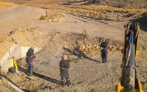 Vialidad Provincial realizó obras de protección en la Ruta 40 para mejorar la seguridad vial