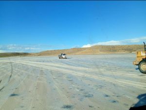 Vialidad concretó tareas sobre la Ruta 288 y continúa con el acopio de sal para el invierno