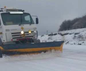 Operativo en la cordillera: despejaron nieve y habilitaron el paso en Mina 1