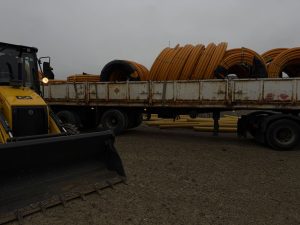 Caleta Olivia: llegaron los materiales para iniciar la esperada obra de extensión de la red de gas