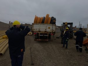Caleta Olivia: llegaron los materiales para iniciar la esperada obra de extensión de la red de gas