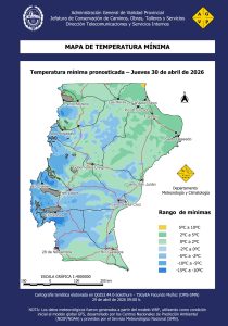 Fin de semana largo : se prevén temperaturas bajo cero en gran parte de Santa Cruz