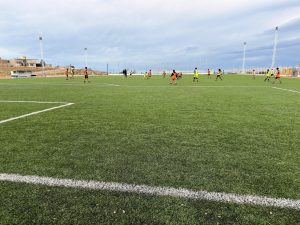 Caleta Olivia: el ministro Georgion acompañó una jornada de captación de talentos de fútbol