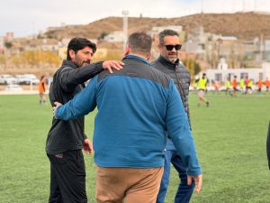 Caleta Olivia: el ministro Georgion acompañó una jornada de captación de talentos de fútbol