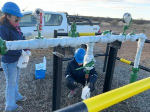 Realizaron controles de calidad de agua en zonas de captación de Caleta Olivia