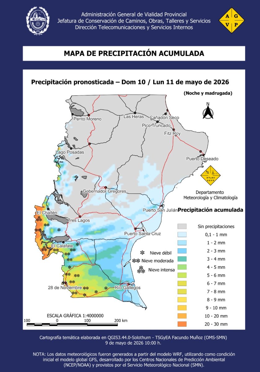 Próximas 48 horas: conocé cómo estará el clima en Santa Cruz